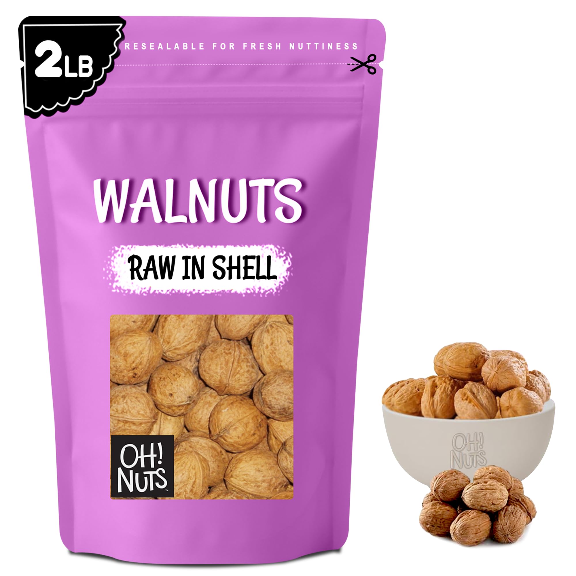 Amazon.com: Oh! Nuts Walnuts in Shell - Raw - 100% Natural - 2 lb